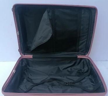 Putni koferi i torbe: Tvrdi kofer na točkiće – ružičasta boja - Materijal: tvrda — 1