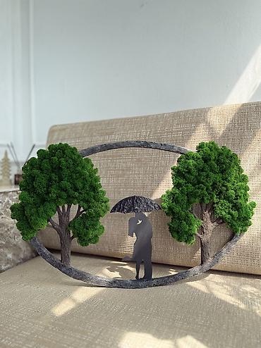 Панно: Панно ручной работы – это уникальный фито-декор из мха, который — 4