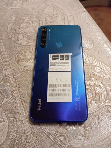 чехол iphone 8: Xiaomi Redmi Note 8, 64 ГБ, цвет - Синий, 
 Отпечаток пальца