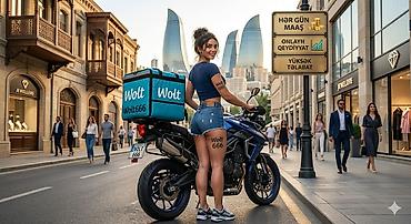oline is: Moto-kuryer tələb olunur, Gündəlik ödəniş, Təcrübəsiz — 1