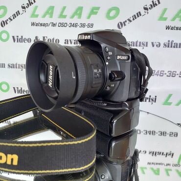 Videokameralar: Nicon D5300+ 35mm 1.8 lə aparat çox ideal vəziyyətdə nöqsansız ustada