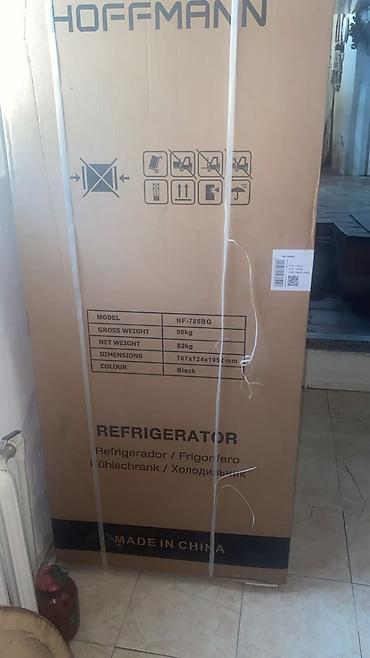 samavar satilir: Hoffmann NF-785BG soyuducu - Rəng: Qara (Black), şüşə effekti ön — 2