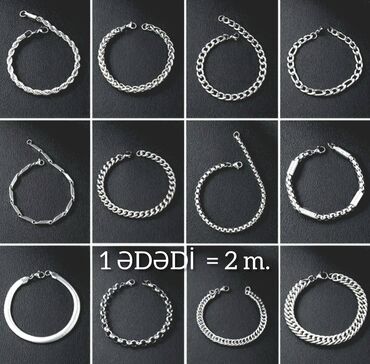 Bilərziklər: YENİ, Dəbli QOLBAQLAR satılır. (kişilər üçün) DƏBLİ və QƏŞƏNG — 20