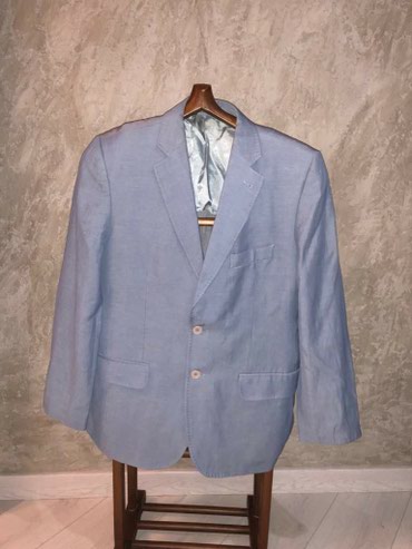 мужская пиджак: Куртка L (EU 40), цвет - Синий