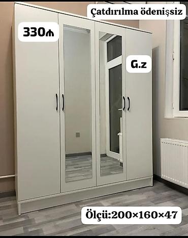 *Dolab 4 qapılı 330Azn* *İstehsal Rusiya Laminat 18/lik qalınlıqda*