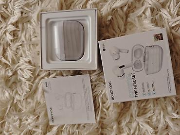 Audio: İşlənmiş Simsiz (Bluetooth) Qulaqcıqlar, Borofone, rəng - Ağ — 3