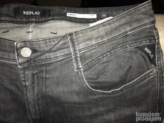 Farmerke: Original Replay farmerice 38 98% cotton 2% elastin Polustruk 52cm — 4