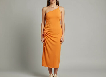 sukienki na wesele pomarańczowe: Women`s dress, size S