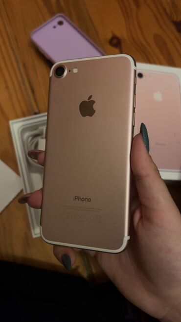 işlənmiş ayfon: IPhone 7, 32 GB, Çəhrayı, Barmaq izi