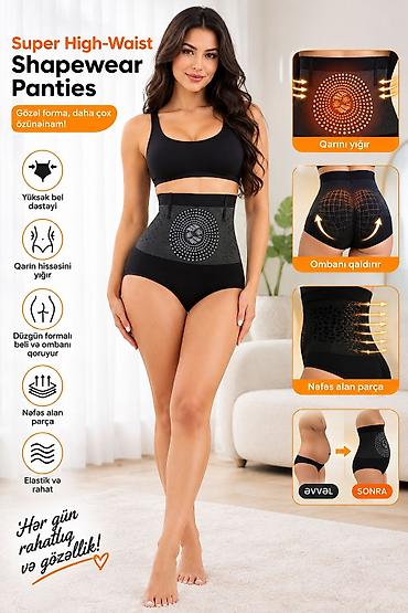 Alt paltarı: 🔥 Bədənini Daha Zərif və Formada Göstər! - Yüksək bel dizaynı: beli — 4