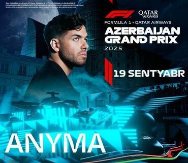 Digər idman və istirahət malları: Formula 1 konsertlərə endirimli biletlər. 19 sentyabr - ANYMA 20