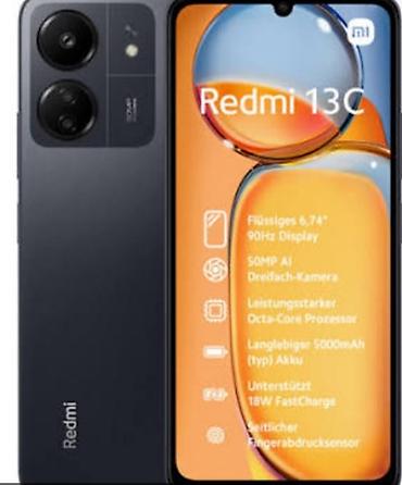 Уюлдук телефондор жана аксессуарлар: Redmi, Redmi 13C, Колдонулган, 128 ГБ — 1