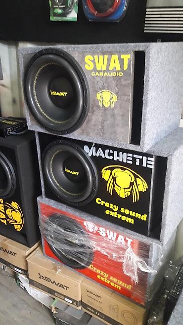 Динамики для авто: Сабвуфер swat mas-12v усилитель моно блок swat короб собранный — 8