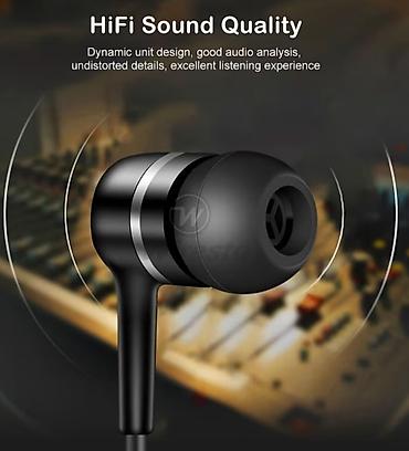 prijemnici: Žičane in-ear slušalice sa 3.5 mm priključkom - HiFi kvalitet zvuka — 3