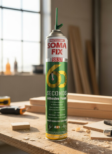 клеевый пистолет: Клей-пена Soma Fix S937 предназначена для быстрого и надежного