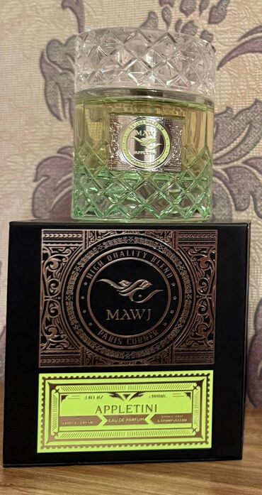 gisada parfüm qiymeti: MAWJ Appletini Ətir yenidir 100ml təşkil edir və qutusu da qalır Az