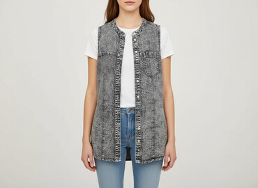 lidl kamizelka ratunkowa: Denim Co, Women`s waistcoat, size S