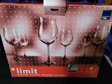 Čaše: Case kristalno staklo vintaz,nove Leonardo za vino. Case tanak — 4