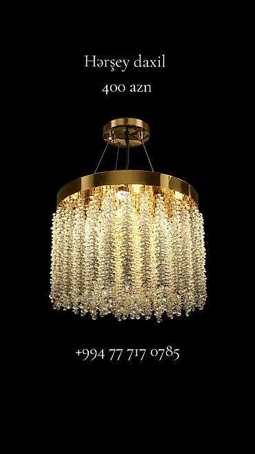 dekor isiqlar: Çılçıraq, 8 lampa, Metal — 1