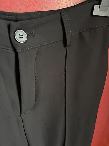 kisi cins salvar modelleri: ZARA qadın kostyumu – qara rəngdə klassik üslub - Brend: ZARA — 7