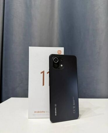 телефон ош арзан: Xiaomi, Mi 11 Lite, Колдонулган, 128 ГБ, түсү - Кара, 2 SIM