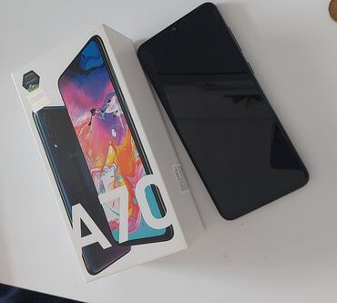 samsunq a95: Samsung Galaxy A70, 128 ГБ, цвет - Синий, Отпечаток пальца, Face ID