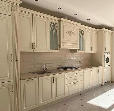 Sifarişlə mətbəx mebeli: Sifarişlə mətbəx dəsti, Özü çəkən petlələr, Mat laminat, Kredit yoxdur, Pulsuz çatdırılma — 2