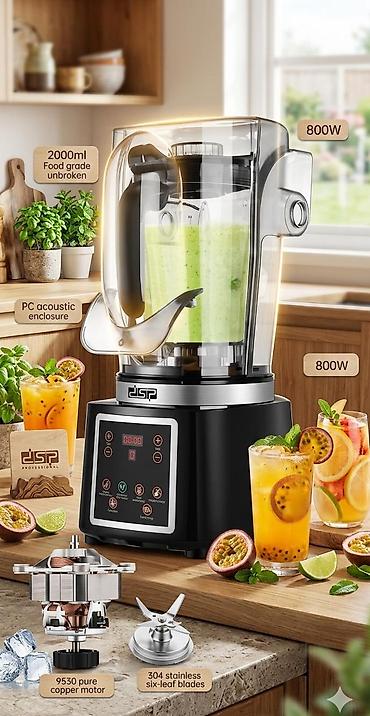 süd çəkən maşını: DSP® KJ2200 – Səs izolyasiyalı peşəkar blender (Acoustic Enclosure — 1