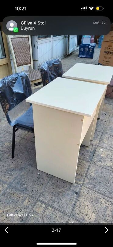 Ofis dəst mebeli: Parta tek neferlik 50/60 sm 28 azn Parta iki neferlik 100/50 sm — 14