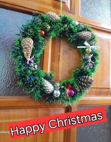 Yeni il oyuncaqları və bəzəkləri: Yeni il və Milad qapı bəzəyi – əl işidir Qiymət 13-25 AZN-DİR. - — 6