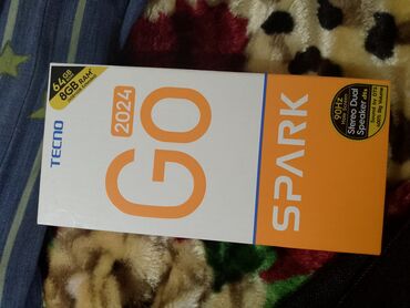 Tecno: Tecno Spark 20, 64 GB, rəng - Mavi, Düyməli, Barmaq izi