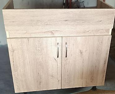 Mətbəx dolabları: Mətbəx üçün lavabo dolabı və paslanmaz polad lavabosu - Material — 1