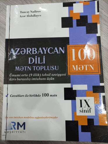 kitabların satışı: Azərbaycan dili 9cu sinif rm nəşriyyatı