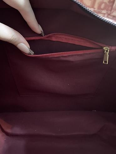 Çantalar: Christian Dior Book Tote tipli çanta – çəhrayı/bej monoqram naxışlı — 2