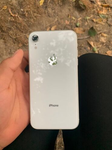 телефон танк 2: IPhone Xr, Колдонулган, 128 ГБ, Ак, Каптама