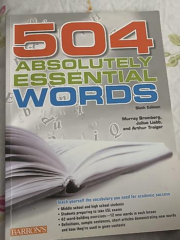 Testlər: 504 Absolutely Essential Words kitabı satılır. İngilis dili vocabulary — 1
