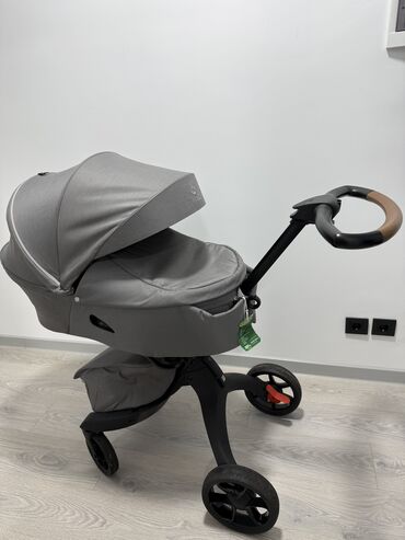 коляска stokke xplory цена: Коляска, цвет - Серебристый, Б/у