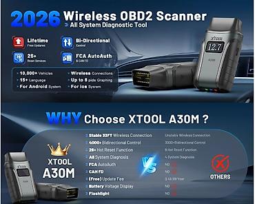 Auto dijagnostika: XTOOL Anyscan A30M V2.0 Najnoviji OBD2 Bluetooth CANFD FCA Oil Reset — 13