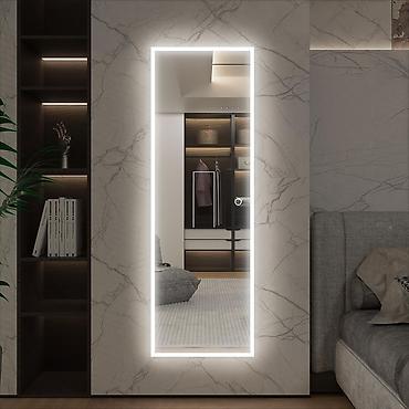 standing mirror: Настенное зеркало с задней подсветкой - Большой прямоугольный формат — 6