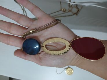 Bijuteriya dəstləri: 3 lü sep ipekyol uzun rəngli daşlı sep ipekyol channel dəst (rəngi — 8