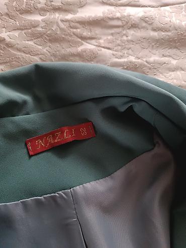 triko dest: Qadın kostyum dəsti – NAZLI, ölçü 52 - Rəng: boz-yaşıl/mürəkkəb — 3