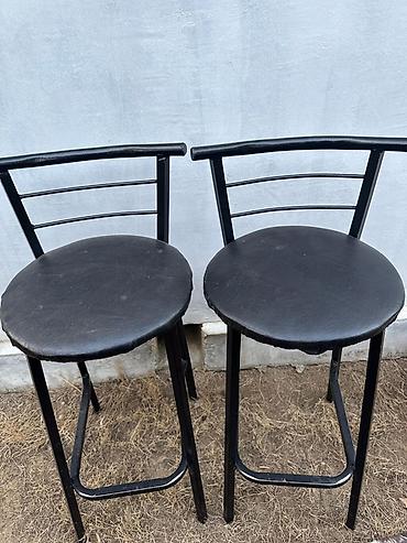 Metaldan bar tabureti dəsti (2 ədəd) 1Ay İşlenib Yeni Vəziyyetde - lalafo.az -da Metaldan bar tabureti dəsti (2 ədəd) 1Ay İşlenib Yeni Vəziyyetde -