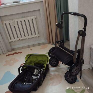 Коляски: Коляска, цвет - Коричневый, Б/у — 1