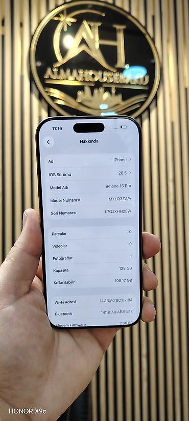 prodat iphone: IPhone 16 Pro, 128 GB, Desert Titanium, Zəmanət, Face ID, Sənədlərlə — 2