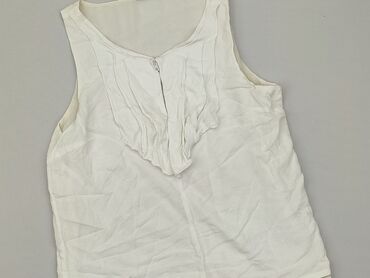 białe bluzki z falbankami na rękawach: Блуза жіноча, M, стан - Хороший