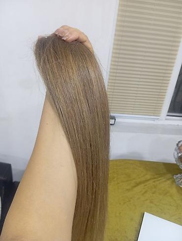 tebiyi sac: Təbii saç satılır ünvan Xırdalan saç 288qr uzunluğu isə 50 sm — 1