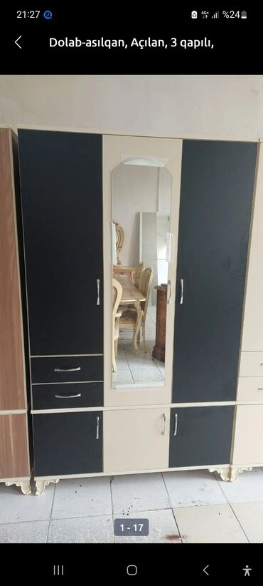 Dolablar: Yeni, Açılan, 3 qapılı Düz dolab, Qarderob, paltar dolabı, Azərbaycan — 7