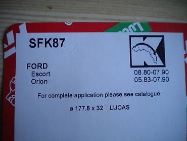 beocinska ulica borca: Set opruga za kočione pakne zadnjih kočnica za FORD engleskog — 5