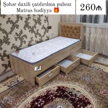 viva matras: Yeni, Təknəfərlik çarpayı, Matras ilə