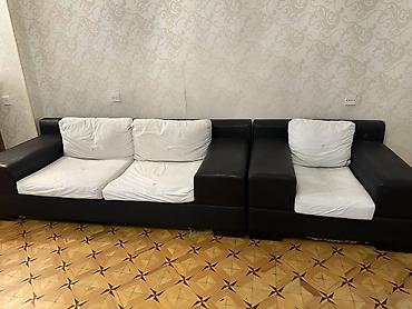 ag qara mebeller: Qonaq otağı üclü dest(servant,komod ve tv stend) alana divan ve iki — 4